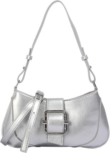 Shoulder Bag for women Clutch Purse Handbag PU Leather Tote Bag with 2 Removable Straps and Zipper Closure Crossbody Bags in Saudi Arabia