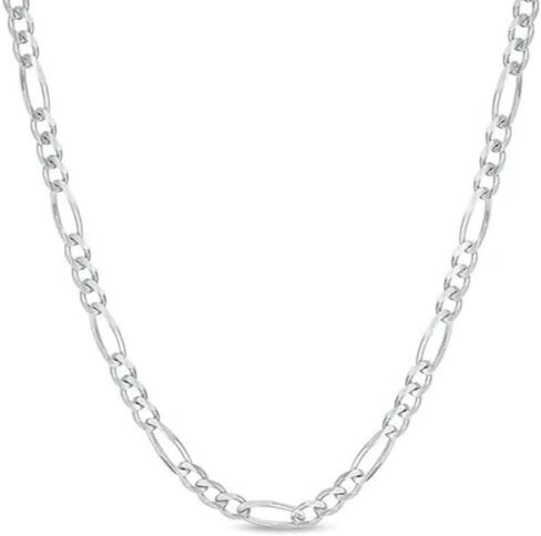 Verona Jewelers 925 Sterling Silver 3.5MM - 8MM Figaro Link Chain Necklace - Silver Figaro Link Necklace for Men, Sterling Silver Necklace 18-30, Made in Italy, Men and Women, Genuine, Authentic in Saudi Arabia