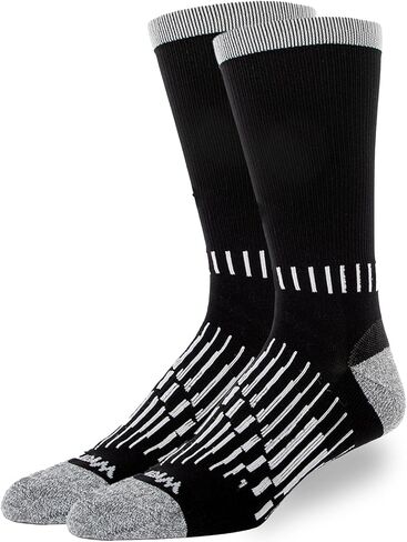Wrangler - Peak Mens Crew Socks - Long Tube Half Cushion Mens Socks-Black in Saudi Arabia