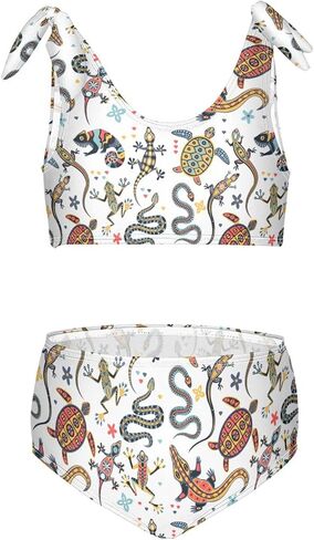 Aflyko Childish Girls' Swimwear 2-Piece Bikini Set Beachwear 3-10T in Kuwait