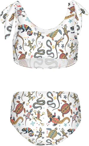 Aflyko Childish Girls' Swimwear 2-Piece Bikini Set Beachwear 3-10T in Kuwait