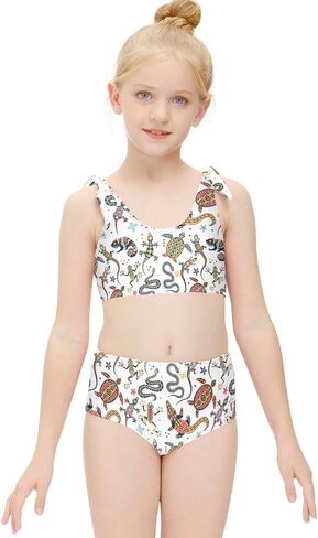 Aflyko Childish Girls' Swimwear 2-Piece Bikini Set Beachwear 3-10T in Kuwait