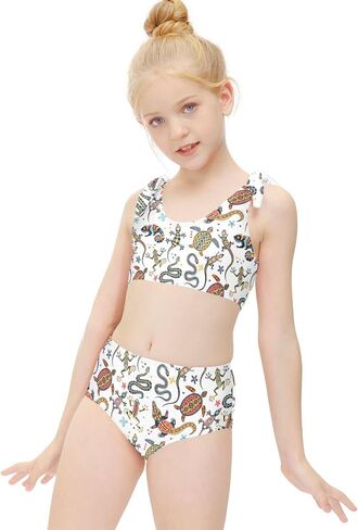 Aflyko Childish Girls' Swimwear 2-Piece Bikini Set Beachwear 3-10T in Kuwait