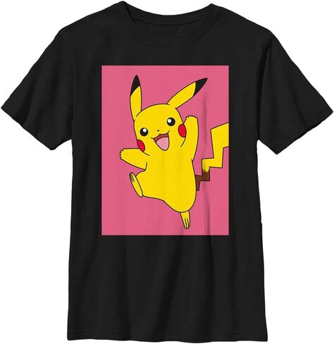 Pokemon Kids Pkmn Pika Leap Boys Short Sleeve Tee Shirt in Saudi Arabia