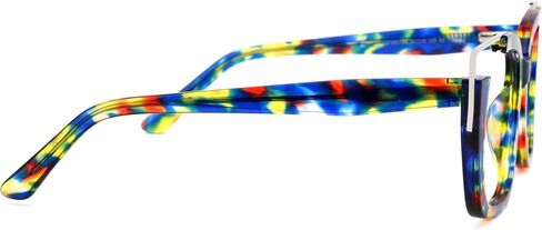 VOOGLAM Oversize Square Non Prescription Glasses Women Blue Light & UV400 Blocking Stylish Frames Acetate Computer/Phones/TV in Saudi Arabia