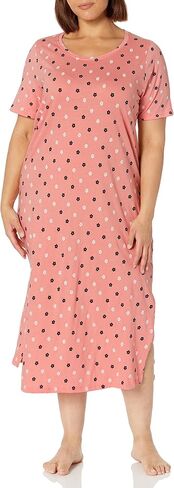 EVANS Women's Plus Size Nightdress Coral Print in Saudi Arabia
