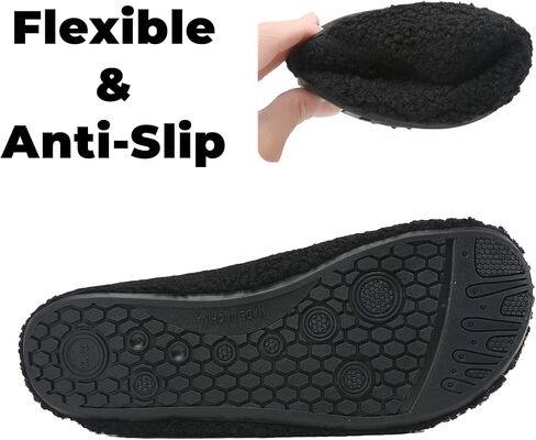 شبشب منزلي للنساء والرجال مع نعل مطاطي خفيف الوزن لغرفة النوم، حذاء منزلي ناعم من الفرو الصناعي، جوارب دافئة غير قابلة للانزلاق، شبشب يوجا للاستخدام الداخلي والخارجي in Kuwait