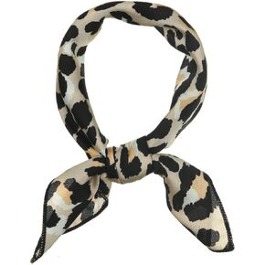 Allegra K 50cm Women Colorful Leopard Print Square Neck Scarf Kerchief Neckerchief Handkerchief Bandana in Kuwait