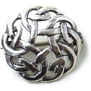 LynnAround 925 Sterling Silver Norse Filigree Brooches, Cloak, Shawl, Scarf Pin, Celtic Irish Vintage Jewelry in Kuwait