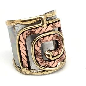 مجوهرات أنجو مختلط خاتم الكفة المعدنية in Kuwait