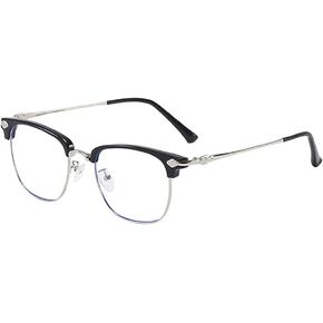 Fullwosing Nearsighted Shortsighted Myopia Glasses -0.50 to -6.00 Stylish Spectacles Classic Retro Metal Frame Eyewear