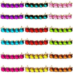 18 PCS Shoelaces Clips Decorations Charms With Glass Crystal Gem Fashion Accessory Gift for Sneakers and Casual Shoes - Party Accessory in Kuwait