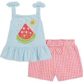 مقر الاطفال الفتيات طقم شورت 2 قطعة in Kuwait