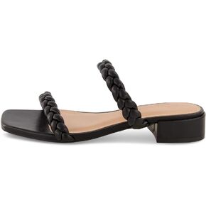 CUSHIONAIRE Women's Nestar braided low block heel sandal +Memory Foam
