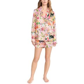 Karen Mabon Women's Nocturnal Animals Long Sleeve with Shorts PJ Set in Kuwait