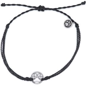 Tally Puppy String Bracelets For Women With Silver Paw Print Charm - Bracelet For Girls Dog Jewelry For Women Dog Lover Gifts Boys Bracelet Jewelry Men Adjustable Bracelet in Saudi Arabia