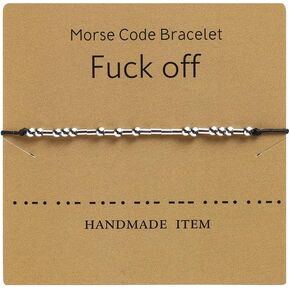 Amoina Inspirational Gifts for Women, Morse Code Funny Gifts Bracelets for Women, Morse Code Bracelets Friend Gifts, Agate in Kuwait