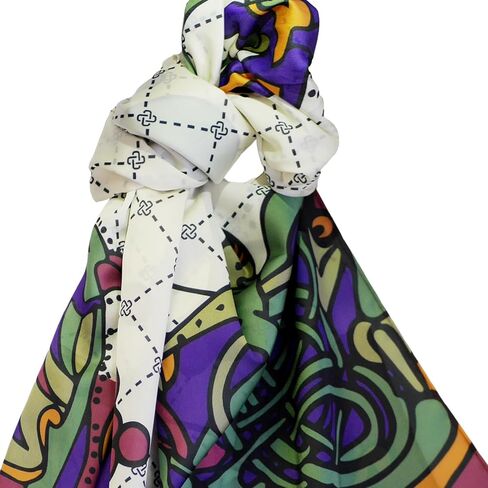 Patrick Francis Irish Traditional Scarf for Women Celtic Gift Cream Burgundry Green, Cream Burgundry Green, One size in Kuwait