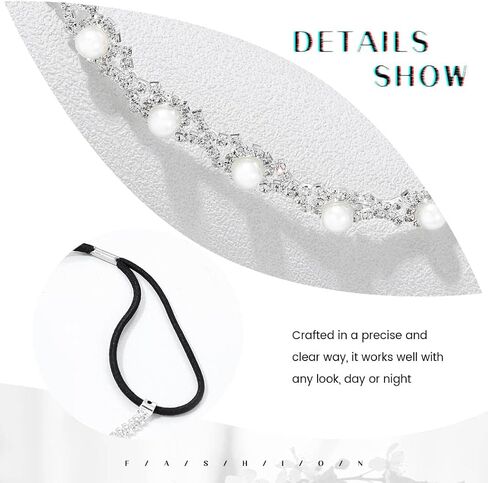 JEAIRTS لؤلؤة الزفاف عقال بريق حجر الراين رئيس سلسلة مجوهرات كريستال الجبين العروس غطاء الرأس سلاسل الشعر هالوين زي الزفاف اكسسوارات الشعر للنساء والفتيات in Kuwait