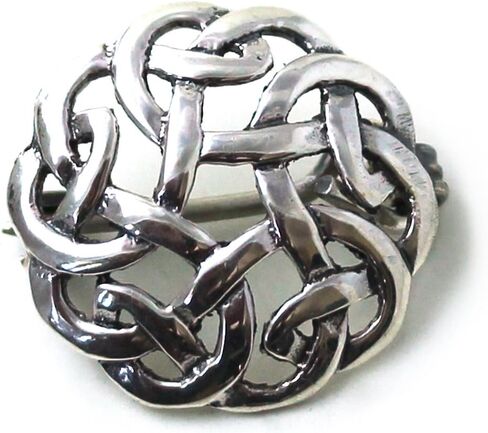LynnAround 925 Sterling Silver Norse Filigree Brooches, Cloak, Shawl, Scarf Pin, Celtic Irish Vintage Jewelry in Kuwait
