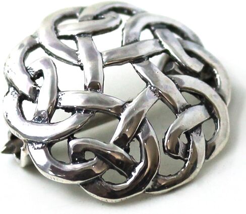 LynnAround 925 Sterling Silver Norse Filigree Brooches, Cloak, Shawl, Scarf Pin, Celtic Irish Vintage Jewelry in Kuwait