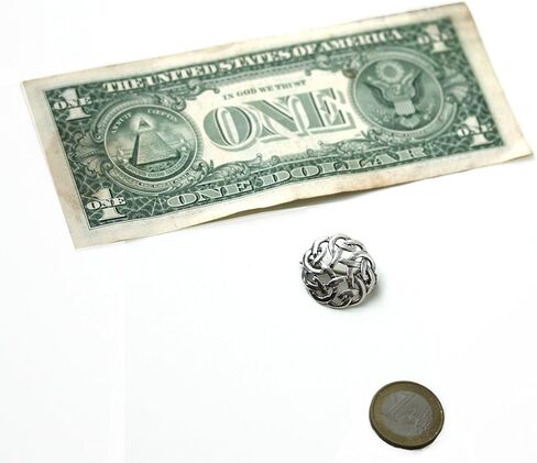 LynnAround 925 Sterling Silver Norse Filigree Brooches, Cloak, Shawl, Scarf Pin, Celtic Irish Vintage Jewelry in Kuwait