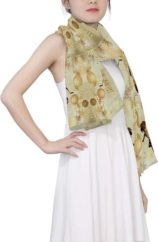 وشاح حريري طويل للسيدات من Oyihfvs، شال ساتان شيفون كبير وشاح للرأس واقي من الشمس in Kuwait