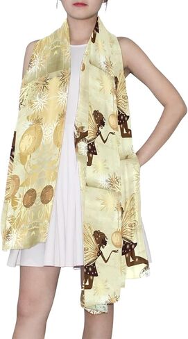 وشاح حريري طويل للسيدات من Oyihfvs، شال ساتان شيفون كبير وشاح للرأس واقي من الشمس in Kuwait