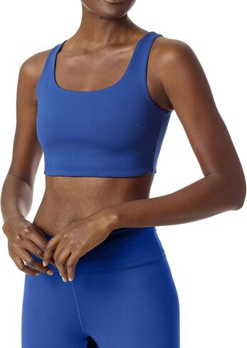 HUE Women’s Workout Cropped Tank Top with Built in Bra, Athletic Sport Shirt in Saudi Arabia