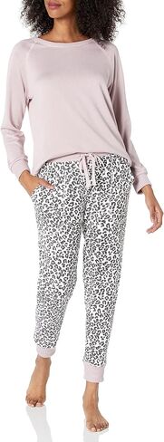 Splendid Women's Long Sleeve Lounge Top and Cozy Bottom Pant Pajama Set Pj in Saudi Arabia