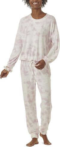 Splendid Women's Long Sleeve Lounge Top and Cozy Bottom Pant Pajama Set Pj in Saudi Arabia