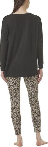 Splendid Women's Long Sleeve Lounge Top and Cozy Bottom Pant Pajama Set Pj in Saudi Arabia