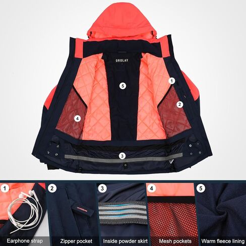 Orolay Womens Winter Ski Jacket Waterproof Snow Winter Coats in Saudi Arabia