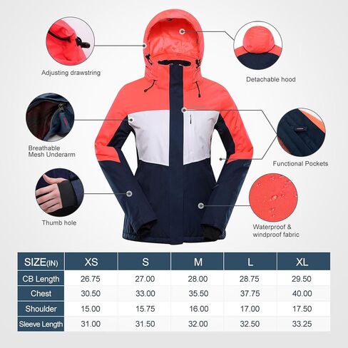 Orolay Womens Winter Ski Jacket Waterproof Snow Winter Coats in Saudi Arabia
