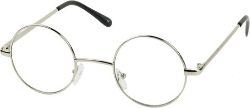 نظارات باسيك ShadyVEU صغيرة معدنية مستديرة معالج Nerd 80's Vintage Retro Circle UV400 نظارة شمسية بعدسات شفافة in Kuwait