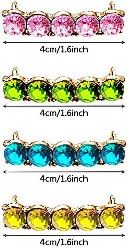 18 PCS Shoelaces Clips Decorations Charms With Glass Crystal Gem Fashion Accessory Gift for Sneakers and Casual Shoes - Party Accessory in Kuwait