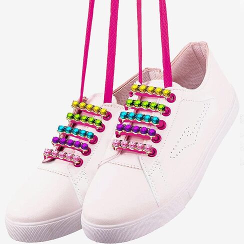 18 PCS Shoelaces Clips Decorations Charms With Glass Crystal Gem Fashion Accessory Gift for Sneakers and Casual Shoes - Party Accessory in Kuwait