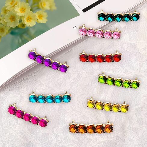 18 PCS Shoelaces Clips Decorations Charms With Glass Crystal Gem Fashion Accessory Gift for Sneakers and Casual Shoes - Party Accessory in Kuwait