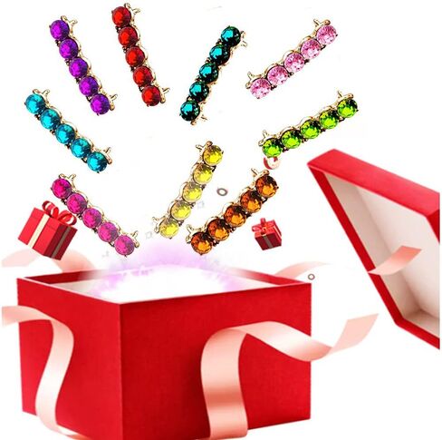 18 PCS Shoelaces Clips Decorations Charms With Glass Crystal Gem Fashion Accessory Gift for Sneakers and Casual Shoes - Party Accessory in Kuwait