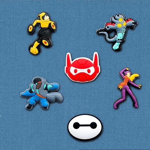 Xaldrichasta 15Pcs Shoe Charms for Clog Different Matching Sandals Wristbands Bracelets, Superhero Shoe Charms Decorations for Kids Teens Adults in Kuwait