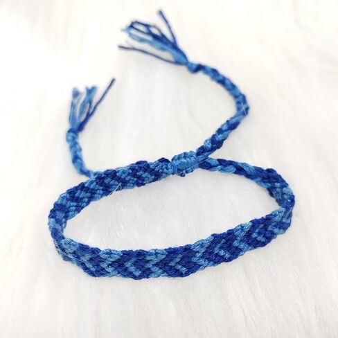 Zhang shine Woven Matching Braclets Handmade Adjustable Braided Bracelets Colorful Pink Blue String Bracelets Promise Best Friends Distance Matching For Women Girl Valentine Couple Family in Kuwait