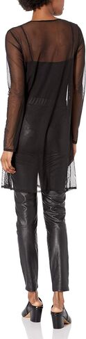 Star Vixen womens Long Sleeve Lightweight Mesh Open Cardigan Sweater, Black Solid, Medium US in Saudi Arabia