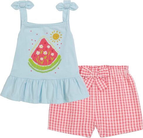 مقر الاطفال الفتيات طقم شورت 2 قطعة in Kuwait