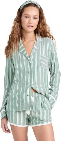 PJ Salvage Women's Loungewear Stripe Hype Pajama Pj Set in Saudi Arabia