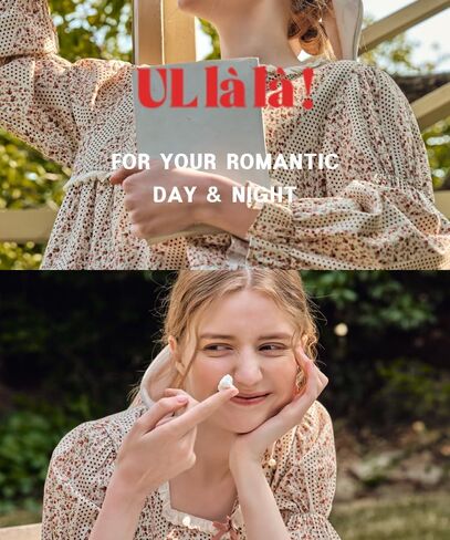 ULLALA Pajamas for Women Vintage Long sleeve 30'S Cotton Mazzle Two-Piece Cream Soft Sleepwear 2Piece one Size in Kuwait