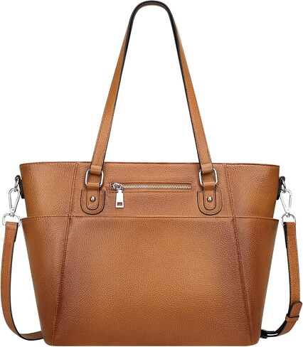 اوفر ايرث شنطة يد نسائية من الجلد الطبيعي مع جيوب متعددة in Kuwait