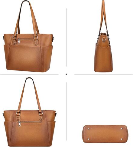 اوفر ايرث شنطة يد نسائية من الجلد الطبيعي مع جيوب متعددة in Kuwait