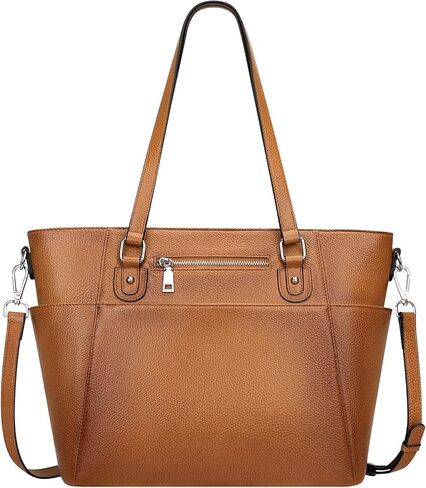 اوفر ايرث شنطة يد نسائية من الجلد الطبيعي مع جيوب متعددة in Kuwait