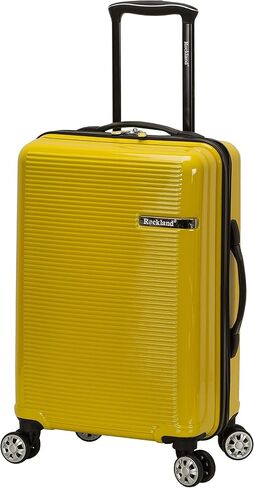 Rockland Horizon Hardside Expandable Spinner Wheel Luggage, Silver, 3-Piece Set (20/24/28) in Kuwait