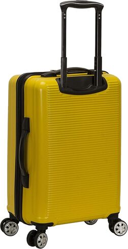 Rockland Horizon Hardside Expandable Spinner Wheel Luggage, Silver, 3-Piece Set (20/24/28) in Kuwait